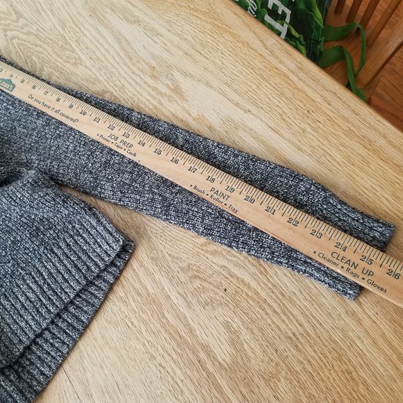 Mens American Eagle Athletic Fit Shawl Neck Sweater Gray Heather Wool Blend M - Picture 6 of 8